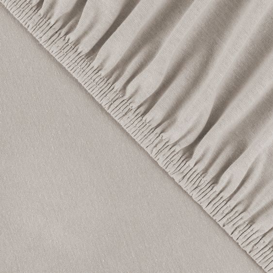 Julius Zöllner fitted sheet for small mattresses 40 x 90 cm - taupe