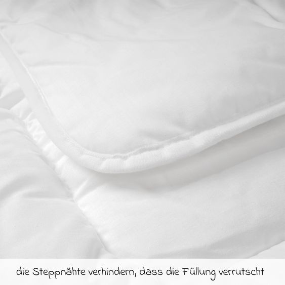 Julius Zöllner Set piumone trapuntato Hygiena 80 x 80 cm + 35 x 40 cm