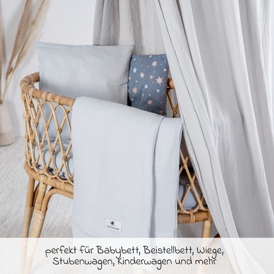 Julius Zöllner Set piumone trapuntato Hygiena 80 x 80 cm + 35 x 40 cm