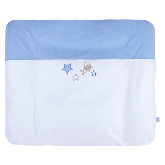 Julius Zöllner Stoff-Wickelauflage Softy - Sternchen Blau