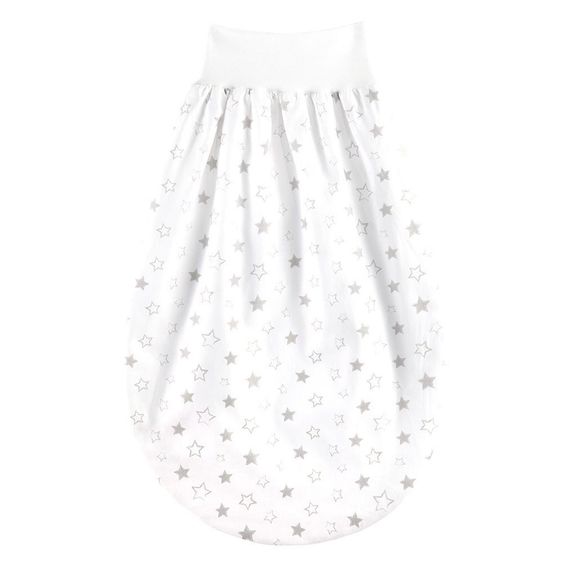 Julius Zöllner Strampelsack Jersey 50 cm - Stella - Weiß Grau