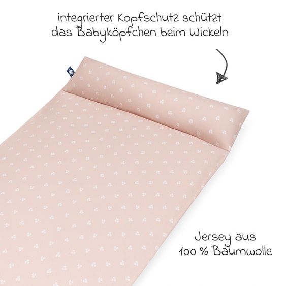 Julius Zöllner Changing mat cover with head protection Loop Comfy Jersey - Smart Friends