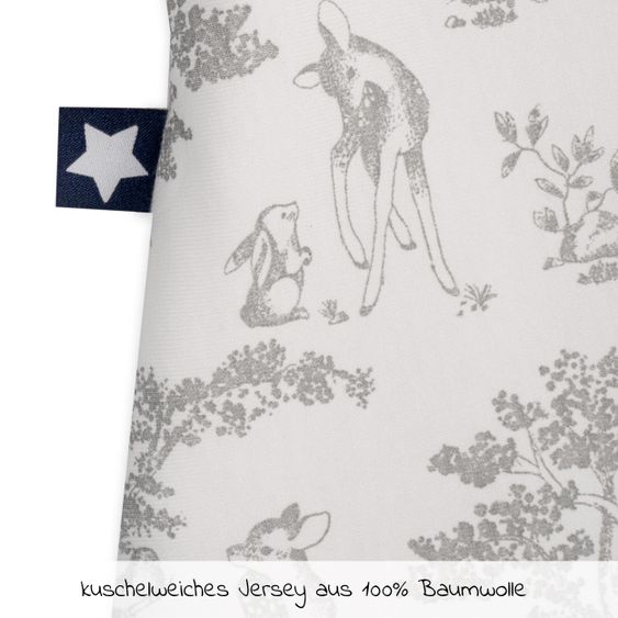 Julius Zöllner Winterschlafsack wattiert mit Arm - Jersey Forest Tale - Gr. 56