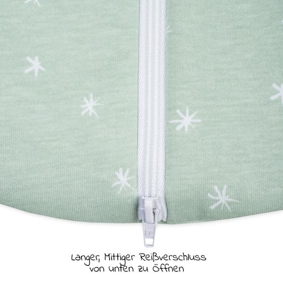 Julius Zöllner Winterschlafsack wattiert mit Arm - Jersey Stary - Gr. 56