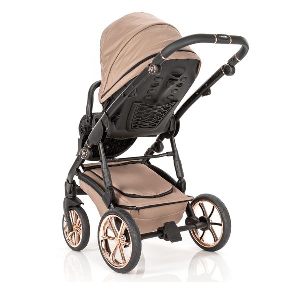 Junama Set passeggino 2in1 Termo Line Tex Combi con navicella, seggiolino sportivo, borsa fasciatoio e parapioggia - Beige