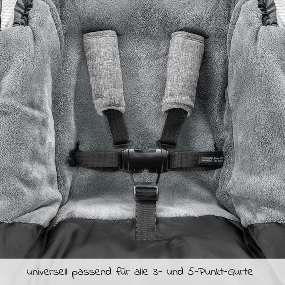 Junama 2in1 Kombikinderwagen-Set Termo Line Tex inkl.- Babywanne, Sportsitz, Wickeltasche, Fußsack & Handmuff - Grau