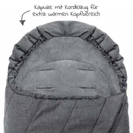 Junama 2in1 Kombikinderwagen-Set Termo Line Tex inkl.- Babywanne, Sportsitz, Wickeltasche, Fußsack & Handmuff - Grau