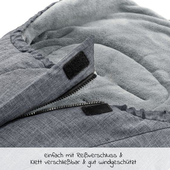 Junama 2in1 Kombikinderwagen-Set Termo Line Tex inkl.- Babywanne, Sportsitz, Wickeltasche, Fußsack & Handmuff - Grau
