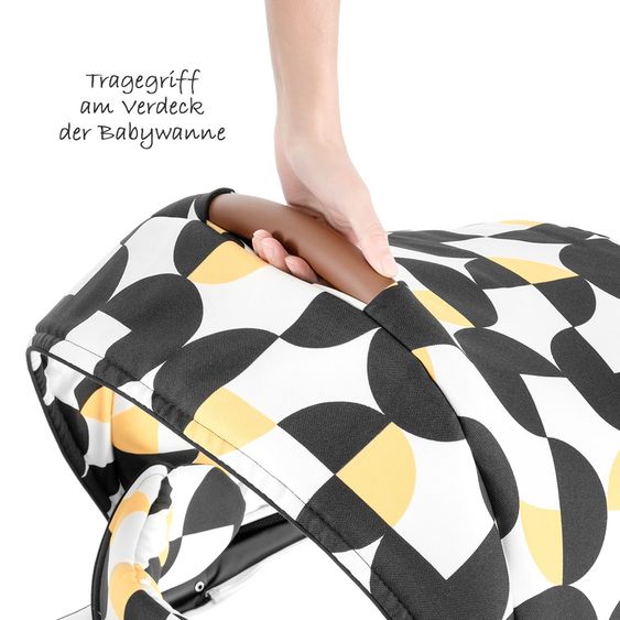 Junama Kombi-Kinderwagen Madena inkl. Babywanne, Sportsitz, Wickeltasche & Regenschutz - Packman