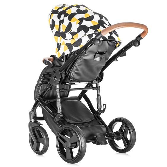 Junama Kombi-Kinderwagen Madena inkl. Babywanne, Sportsitz, Wickeltasche & Regenschutz - Packman