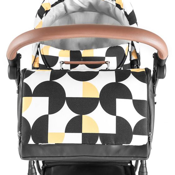 Junama Kombi-Kinderwagen Madena inkl. Babywanne, Sportsitz, Wickeltasche & Regenschutz - Packman