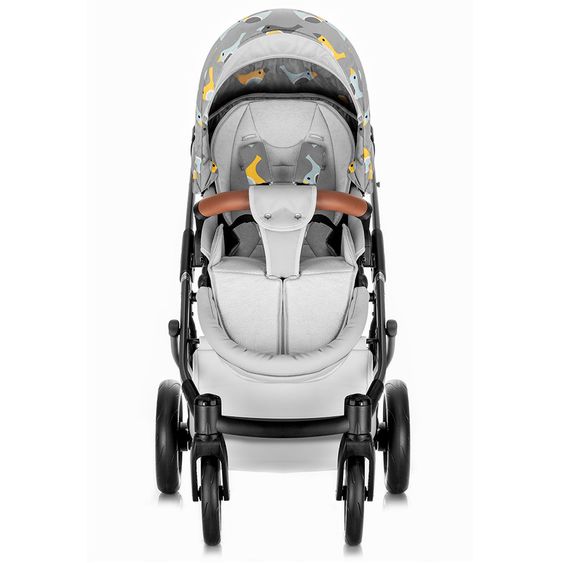 Junama Kombi-Kinderwagen Madena inkl. Babywanne, Sportsitz, Wickeltasche & Regenschutz - Skylark