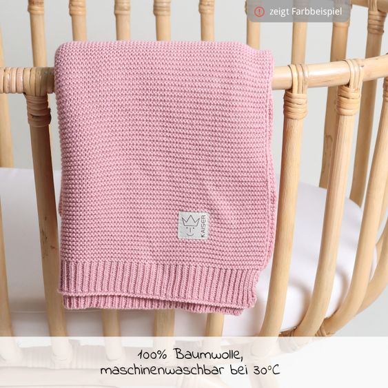 Kaiser Coperta Knitt per bambini 75 x 100 cm - Grigio chiaro