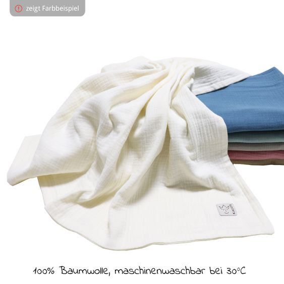 Kaiser Babydecke Muslin Summer Blanket 75 x 100 cm - Light Grey