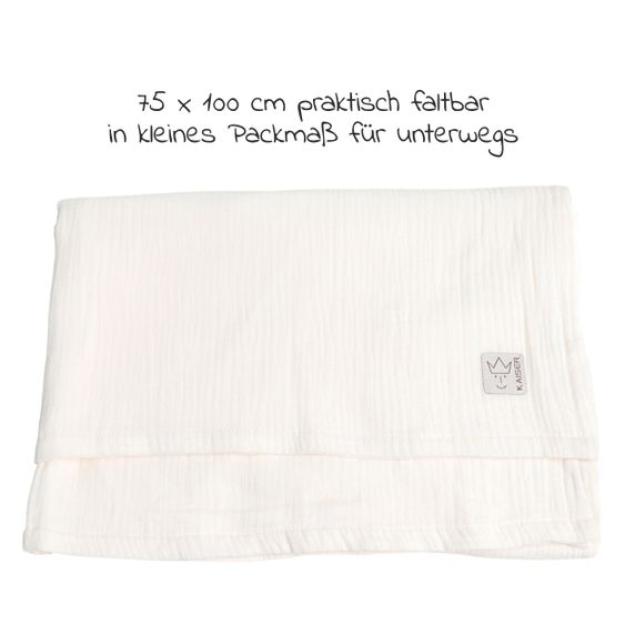 Kaiser Babydecke Muslin Summer Blanket 75 x 100 cm - Vanille Ice