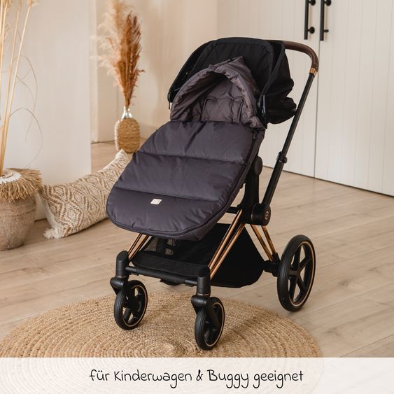 Kaiser Dowwny XL - Coprigambe in piuma per carrozzina e passeggino - Antracite