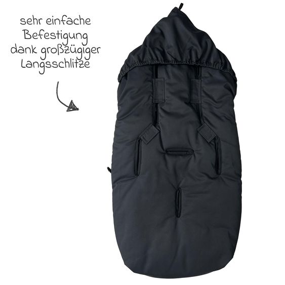 Kaiser Daunen-Fußsack Dowwny XL für Kinderwagen & Buggy - Black