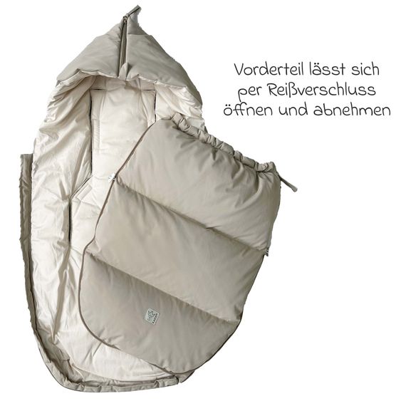 Kaiser Dowwny XL down footmuff for baby carriage & buggy - Sand