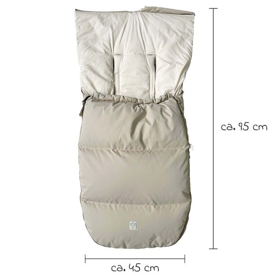 Kaiser Dowwny XL down footmuff for baby carriage & buggy - Sand