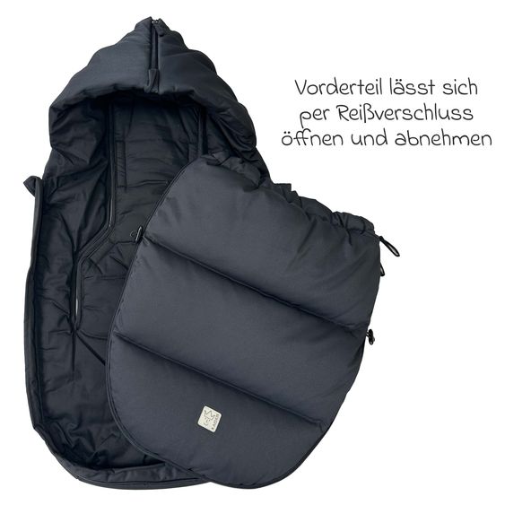 Kaiser Daunen-Fußsack Little Dowwny für Babyschalen & Babywannen - Black