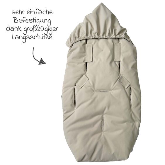 Kaiser Daunen-Fußsack Little Dowwny für Babyschalen & Babywannen - Sand