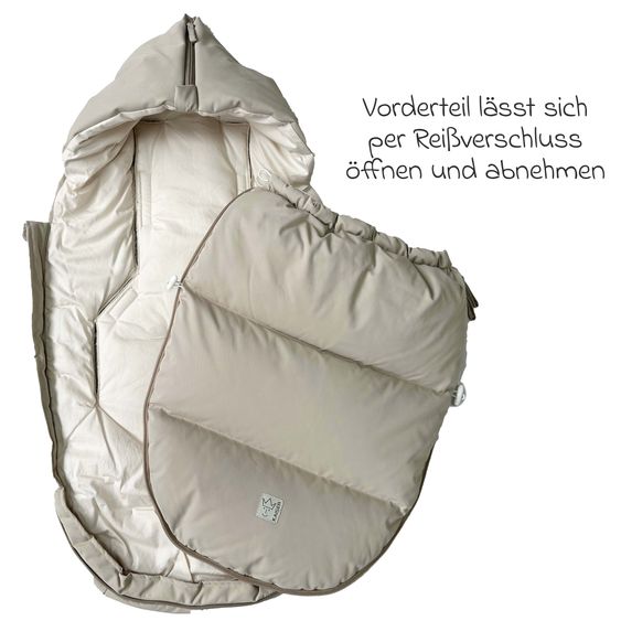Kaiser Daunen-Fußsack Little Dowwny für Babyschalen & Babywannen - Sand