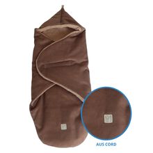 Einschlagdecke Callie Cord für Babyschalen und Babywannen - Caribou