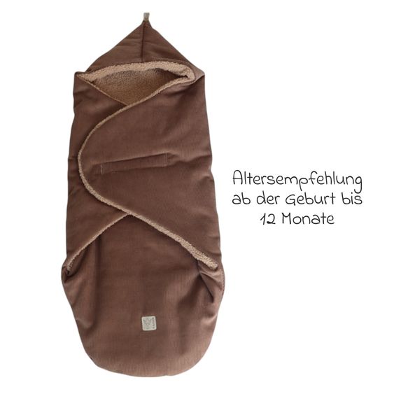 Kaiser Einschlagdecke Callie Cord für Babyschalen und Babywannen - Caribou
