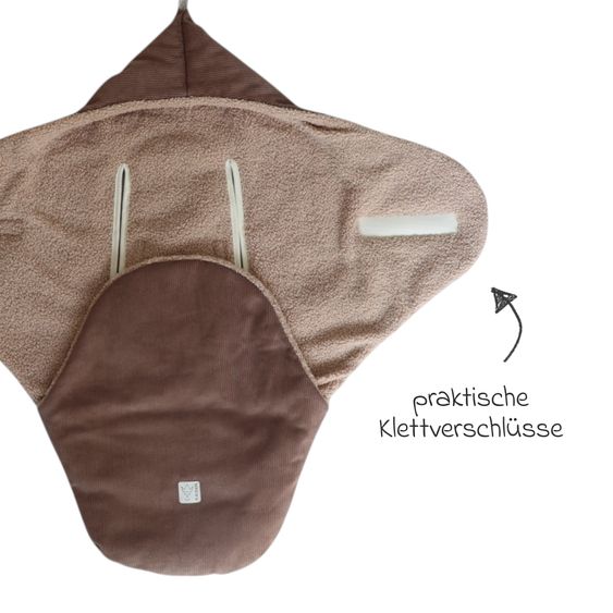 Kaiser Einschlagdecke Callie Cord für Babyschalen und Babywannen - Caribou