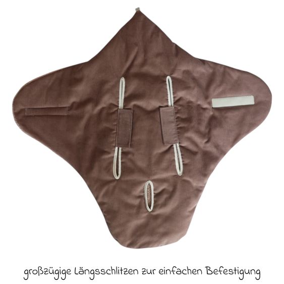Kaiser Einschlagdecke Callie Cord für Babyschalen und Babywannen - Caribou