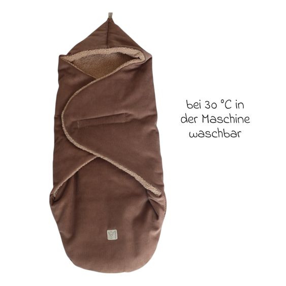 Kaiser Einschlagdecke Callie Cord für Babyschalen und Babywannen - Caribou