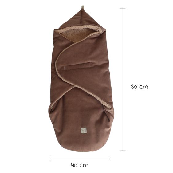 Kaiser Einschlagdecke Callie Cord für Babyschalen und Babywannen - Caribou