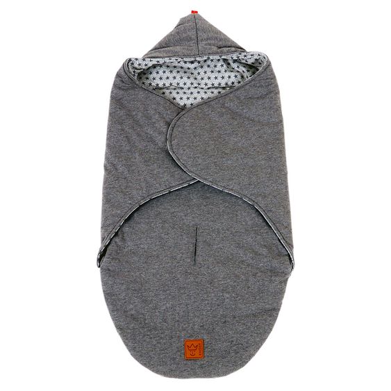 Kaiser Einschlagdecke Caroline Jersey Star Wrap - Anthracite