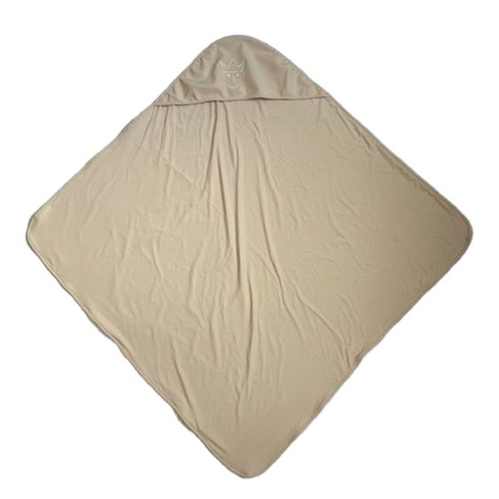 Kaiser Coperta avvolgente Coperta Raffreddante con Cappuccio in Materiale Rinfrescante per Seggiolino Auto per Neonati & Navicelle - Beige Chiaro