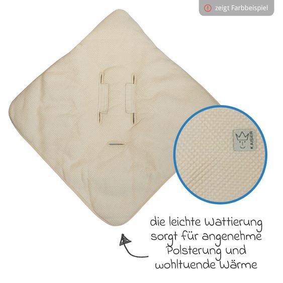 Kaiser Einschlagdecke Waffel für Babyschalen & Babywannen - Salbei