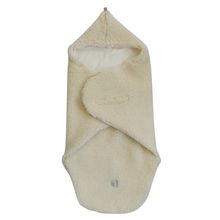 Einschlagdecke Wool für Babyschale und Babywannen - Weiß