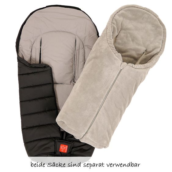 Kaiser Fleece-Fußsack Allwetter 3-1 Paul - Schwarz