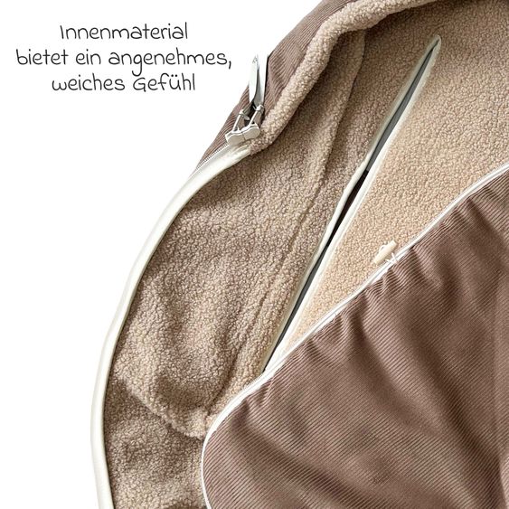 Kaiser Fleece-Fußsack Hima für Babyschalen & Babywannen - Caribou