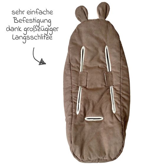 Kaiser Fleece-Fußsack Hima für Babyschalen & Babywannen - Caribou