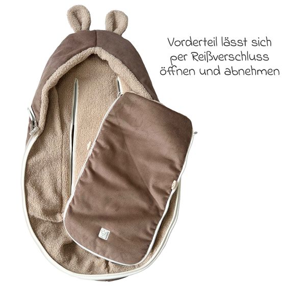 Kaiser Fleece-Fußsack Hima für Babyschalen & Babywannen - Caribou