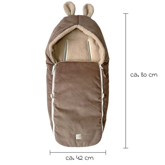 Kaiser Fleece-Fußsack Hima für Babyschalen & Babywannen - Caribou