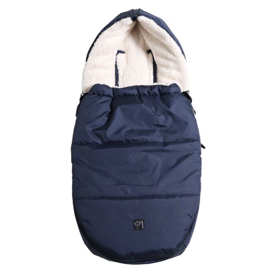 Kaiser Fleece-Fußsack Hoody 2.0 für Babyschale und Babywanne - Navy