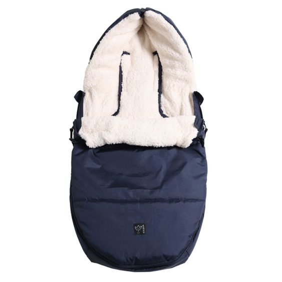 Kaiser Fleece-Fußsack Hoody 2.0 für Babyschale und Babywanne - Navy