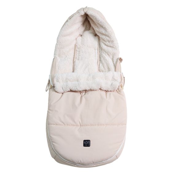Kaiser Fleece-Fußsack Hoody 2.0 für Babyschale und Babywanne - Sand Creme
