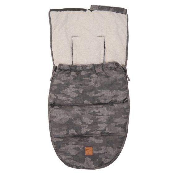 Kaiser Fleece-Fußsack Hoody für Babyschale und Babywannen - Camouflage