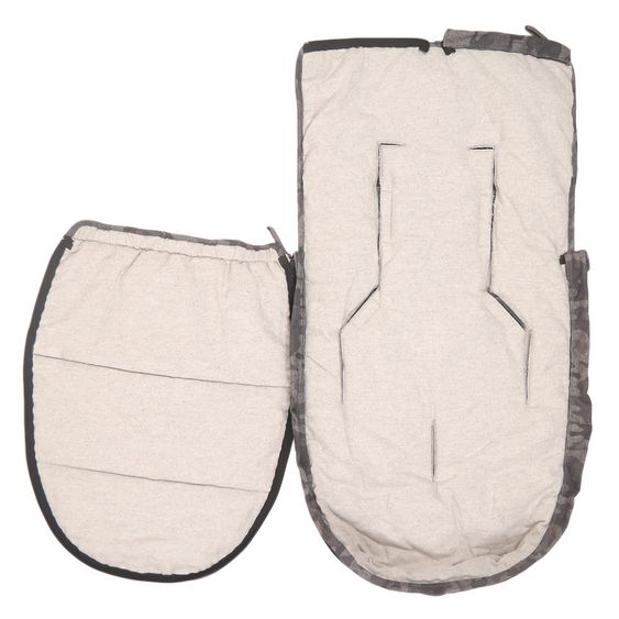 Kaiser Fleece-Fußsack Hoody für Babyschale und Babywannen - Camouflage