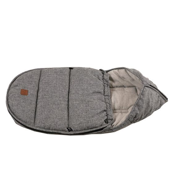 Kaiser Coprigambe in pile Hoody per passeggini e carrozzine - Grigio antracite melange