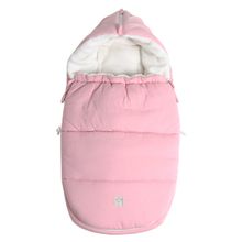 Fleece-Fußsack Jersey Hood für Babyschalen und Babywannen - Birdal Rose