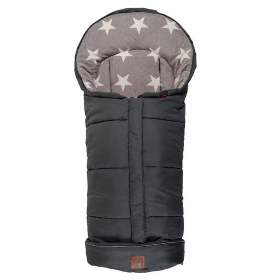 Kaiser Fleece-Fußsack Jooy - Star Print - Anthrazit