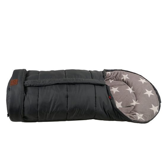 Kaiser Fleece-Fußsack Jooy - Star Print - Anthrazit